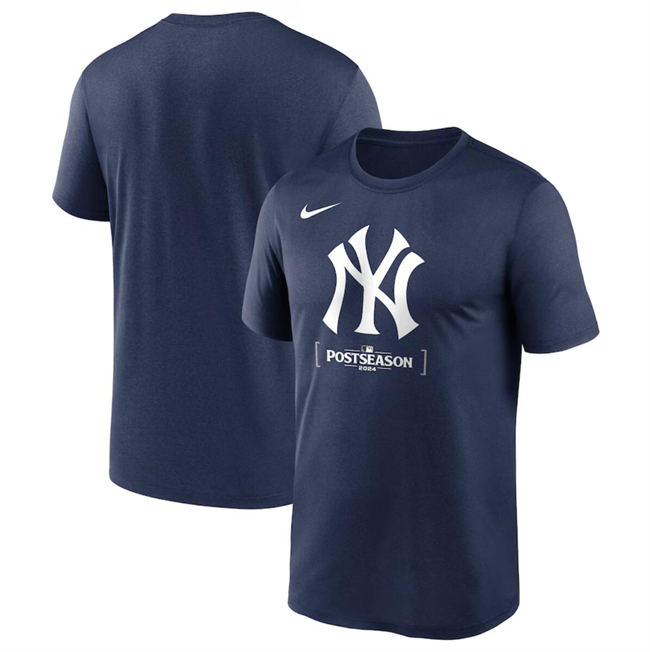 Men's Navy New York Yankees 2024 Postseason Collection Legend T-Shirt